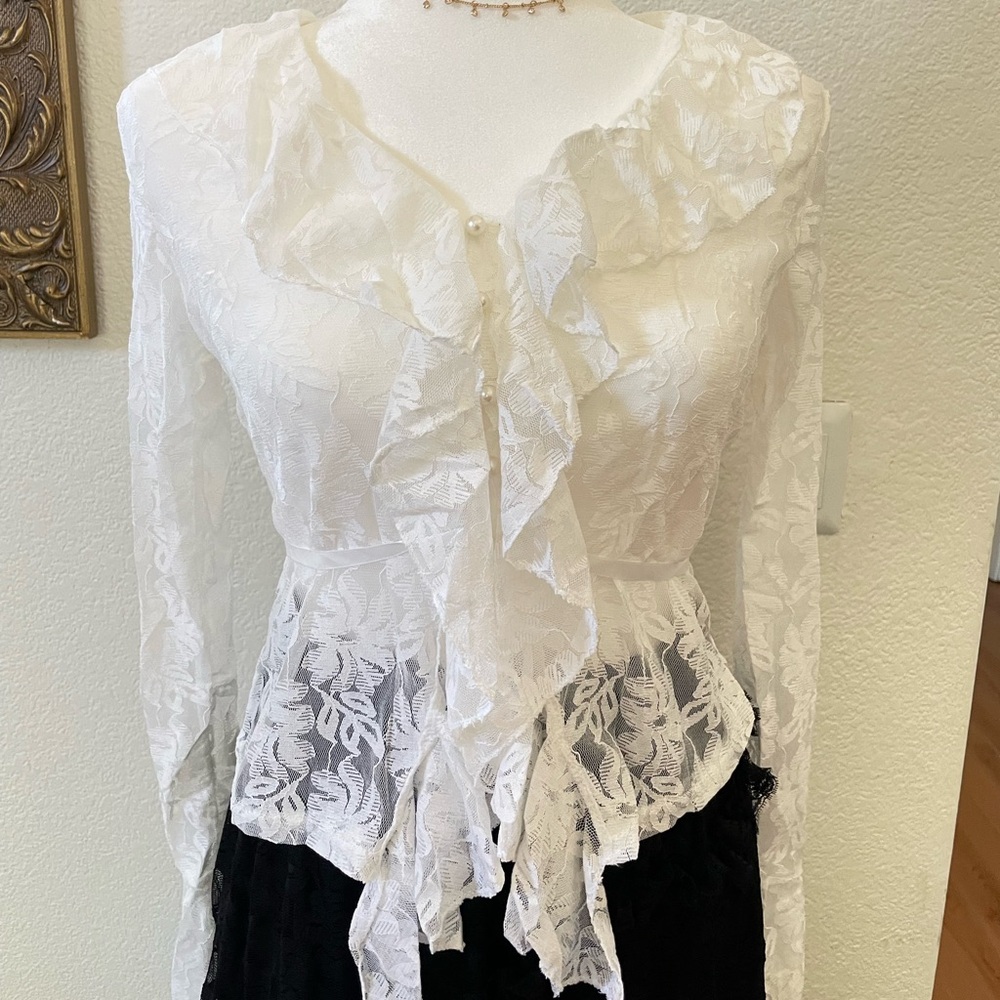 Ruffle Lace Shirt